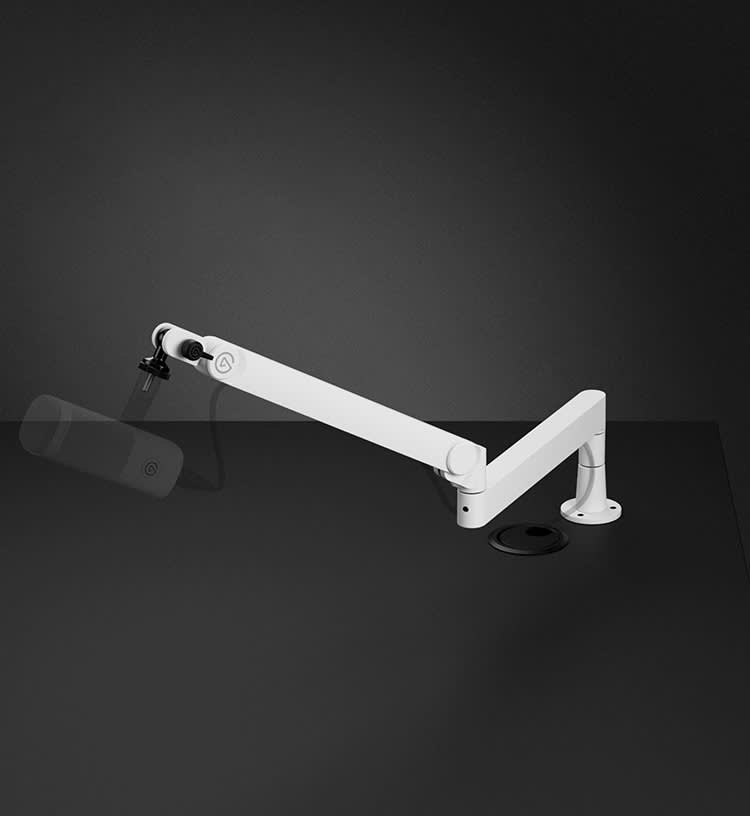 Elgato モニターアーム ホワイト Wave Mic Arm LP - White | Mic Boom Arm for Desks | Elgato